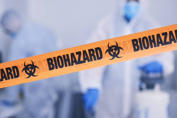 Professional Biohazard Cleanup technician working in Rothschild, WI